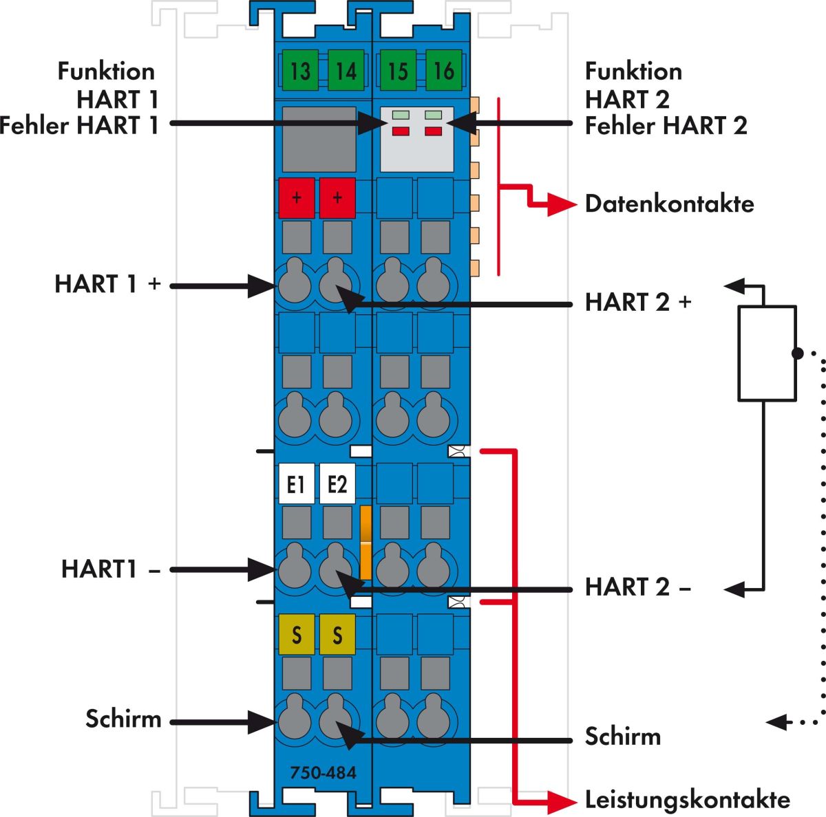Analogeingangsklemme 750-484