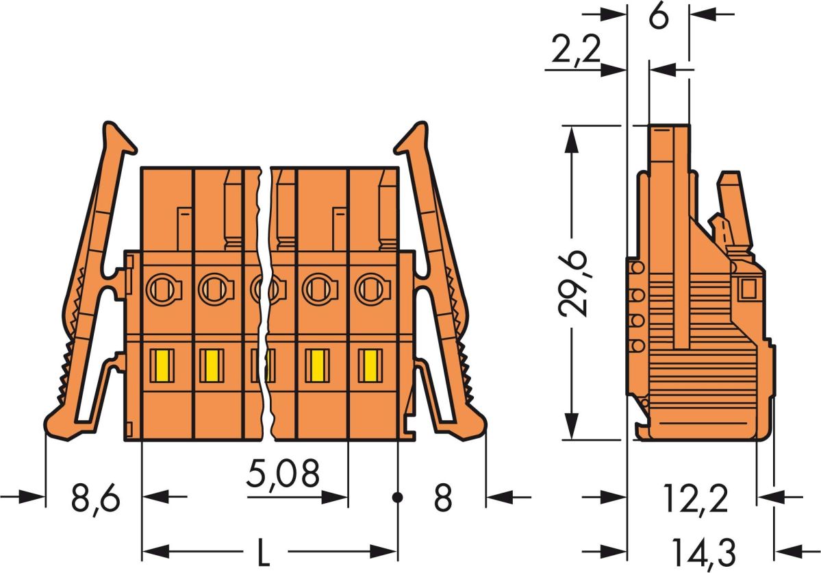 Federleiste 231-316/037-000