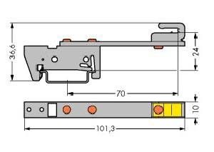 Schirmschienenhalter 790-300
