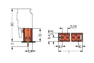 Stiftleiste geschlossen 231-335/001-000