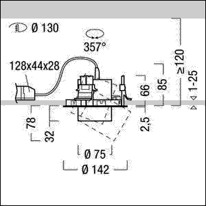 LED-Einbaustrahler VIV2-R S 2 #60715502