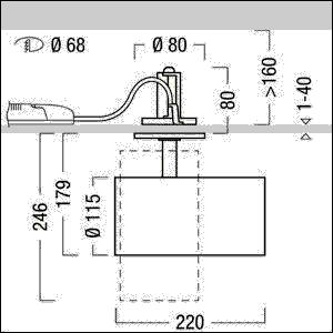 LED-Halbeinbaustrahler V2-SR L 49 #60716709